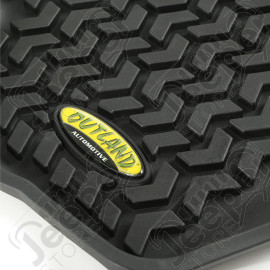 All Terrain Floor Liner, Rear, Black; 14-18 Jeep Cherokee KL