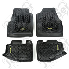 All Terrain Floor Liner Kit, Black; 97-06 Jeep Wrangler TJ/LJ