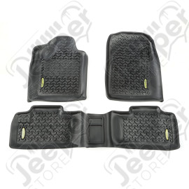 All Terrain Floor Liner Kit, Black; 11-18 Jeep WK/Dodge Durango