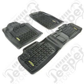 All Terrain Floor Liner Kit, Black; 11-18 Jeep WK/Dodge Durango