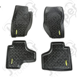 All Terrain Floor Liner Kit, Black; 08-13 Jeep Liberty KK