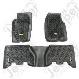 All Terrain Floor Liner Kit, Black; 93-98 Jeep Grand Cherokee ZJ