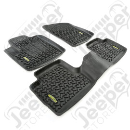 All Terrain Floor Liner Kit, Black; 14-18 Jeep Cherokee KL