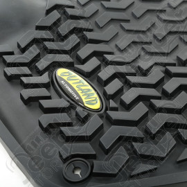 All Terrain Floor Liner Kit, Black; 14-18 Jeep Cherokee KL