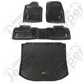 All Terrain Floor Liner Set, Black; 11-18 Jeep Grand Cherokee WK