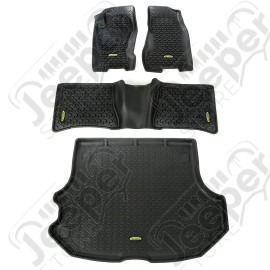 All Terrain Floor Liner Set, Black; 99-04 Jeep Grand Cherokee WJ