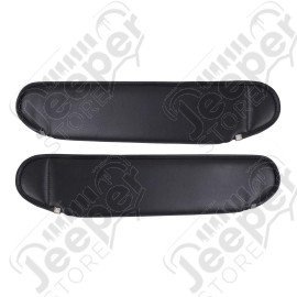 Sun Visor Kit, Black; 87-95 Wrangler YJ