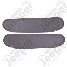 Sun Visor Kit, Gray; 87-95 Wrangler YJ
