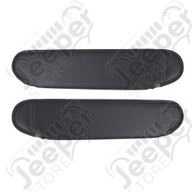 Sun Visor Kit, Charcoal; 87-95 Jeep Wrangler YJ