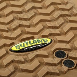 All Terrain Floor Liner, Front Pair, Tan; 07-18 Wrangler JK/JKU