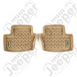 All Terrain Floor Liner, Rear Pair, Tan; 07-17 MK/Dodge Caliber