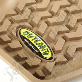 All Terrain Floor Liner, Rear Pair, Tan; 07-17 MK/Dodge Caliber