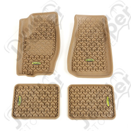 All Terrain Floor Liner Kit, Tan; 05-10 Jeep Grand Cherokee WK