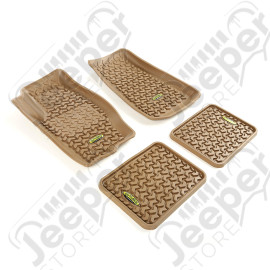 All Terrain Floor Liner Kit, Tan; 05-10 Jeep Grand Cherokee WK