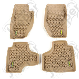 All Terrain Floor Liner kit, Tan; 08-12 Jeep Liberty KK