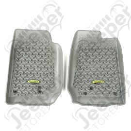 All Terrain Floor Liner, Front Pair, Gray; 07-18 Wrangler JK/JKU