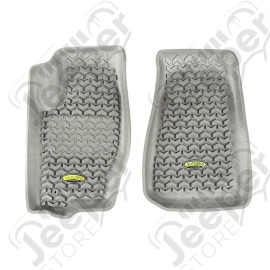 All Terrain Floor Liner, Front Pair, Gray; 05-10 Jeep WK/XK