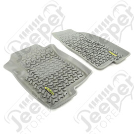 All Terrain Floor Liner, Front Pair, Gray; 07-17 Jeep MK/Dodge Caliber