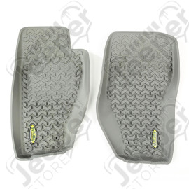 All Terrain Floor Liner, Front Pair, Gray; 08-12 Jeep Liberty KK