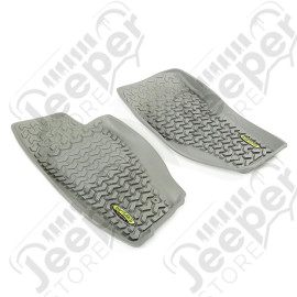 All Terrain Floor Liner, Front Pair, Gray; 08-12 Jeep Liberty KK