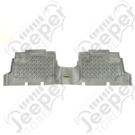 All Terrain Floor Liner, Rear, Gray; 07-18 Wrangler JKU, 4 Door