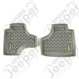 All Terrain Floor Liner, Rear Pair, Gray; 08-12 Jeep Liberty KK