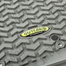 All Terrain Floor Liner Kit, Gray; 07-18 Jeep Wrangler JK, 2 Door