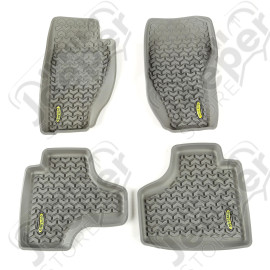 All Terrain Floor Liner Kit, Gray; 08-12 Jeep Liberty KK