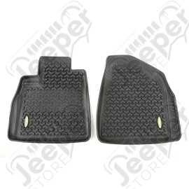 All Terrain Floor Liner, Front Pair, Black; 07-18 GM/GMC SUV