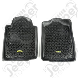 All Terrain Floor Liner, Front Pair, Black; 12-15 Toyota Tacoma
