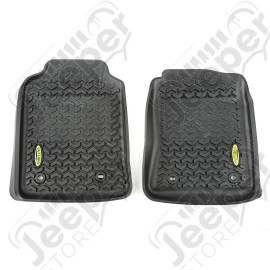 All Terrain Floor Liner, Front Pair, Black; 12-18 Toyota Hilux