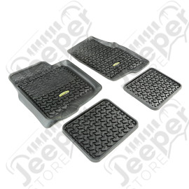 All Terrain Floor Liner Kit, Black; 09-14 Ford F-150 Regular