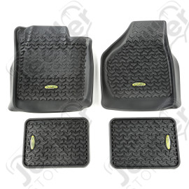 All Terrain Floor Liner Kit, Black; 08-10 F250/350 Reg/Ext/SuperCrew