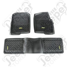 All Terrain Floor Liner Kit, Black; 04-08 Ford F-150 Reg/Ext/SuperCrew