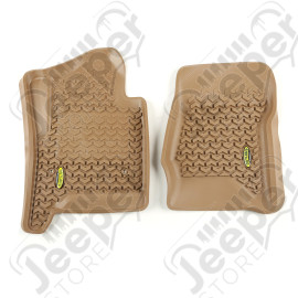 All Terrain Floor Liner, Front Pair, Tan; 14-18 GM SUV/Truck