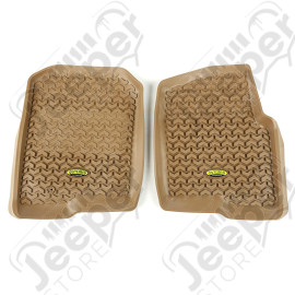 All Terrain Floor Liner, Front Pair, Tan; 04-08 Ford Mark LT/F-150