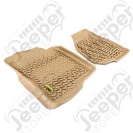 All Terrain Floor Liner, Front Pair, Tan; 11-12 Ford F-250/F-350