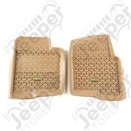 All Terrain Floor Liner, Front Pair, Tan; 11-14 F150 Reg/Ext/SuperCrew