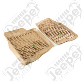All Terrain Floor Liner, Front Pair, Tan; 11-14 F150 Reg/Ext/SuperCrew