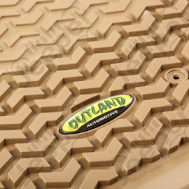 All Terrain Floor Liner, Front Pair, Tan; 12-18 Toyota Tacoma
