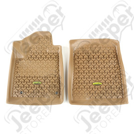 All Terrain Floor Liner, Front Pair, Tan; 12-18 Toyota Sequoia/Tundra