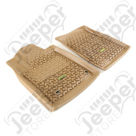 All Terrain Floor Liner, Front Pair, Tan; 12-18 Toyota Sequoia/Tundra