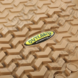 All Terrain Floor Liner, Front Pair, Tan; 05-18 Pathfinder/Xterra