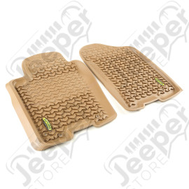 All Terrain Floor Liner, Front Pair, Tan; 12-17 Nissan Armada/Titan