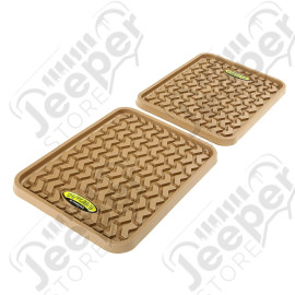 All Terrain Floor Liner, Rear Pair, Tan, Truck/SUV, Universal