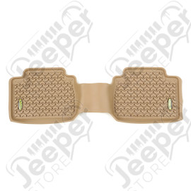 All Terrain Floor Liner, Rear, Tan; 05-18 Toyota Tacoma