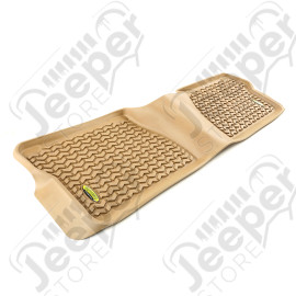 All Terrain Floor Liner, Rear, Tan; 07-18 Toyota Tundra
