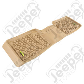 All Terrain Floor Liner, Rear, Tan; 12-18 Nissan Titan Pickup