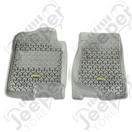 All Terrain Floor Liner, Front Pair, Gray; 07-14 GM Pickup/SUV
