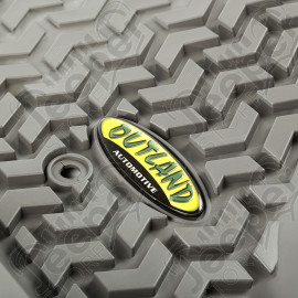 All Terrain Floor Liner, Front Pair, Gray; 14-18 GM SUV/Truck